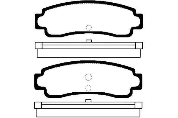 KAVO PARTS Комплект тормозных колодок, дисковый тормоз BP-6543